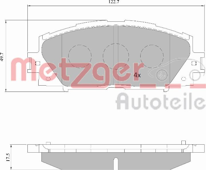 Metzger 1170772 - Kit pastiglie freno, Freno a disco autozon.pro