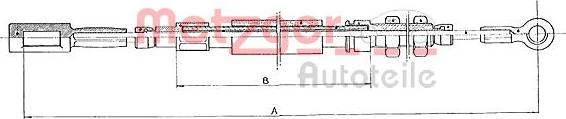 Metzger 1171.3 - Cavo comando, Freno stazionamento autozon.pro