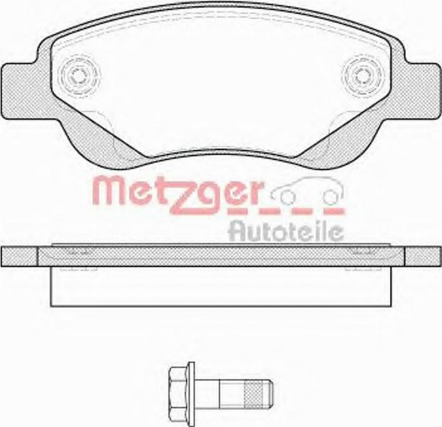 Metzger 117700 - Kit pastiglie freno, Freno a disco autozon.pro