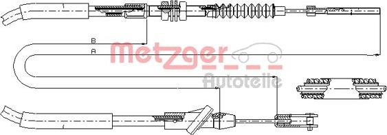 Metzger 18.6103 - Cavo comando, Comando frizione autozon.pro