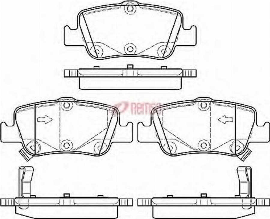 Metzger 1356.02 - Kit pastiglie freno, Freno a disco autozon.pro