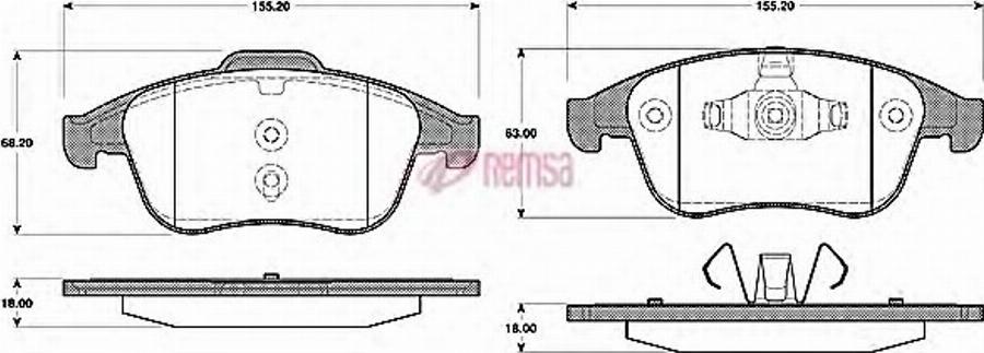 Metzger 138900 - Kit pastiglie freno, Freno a disco autozon.pro