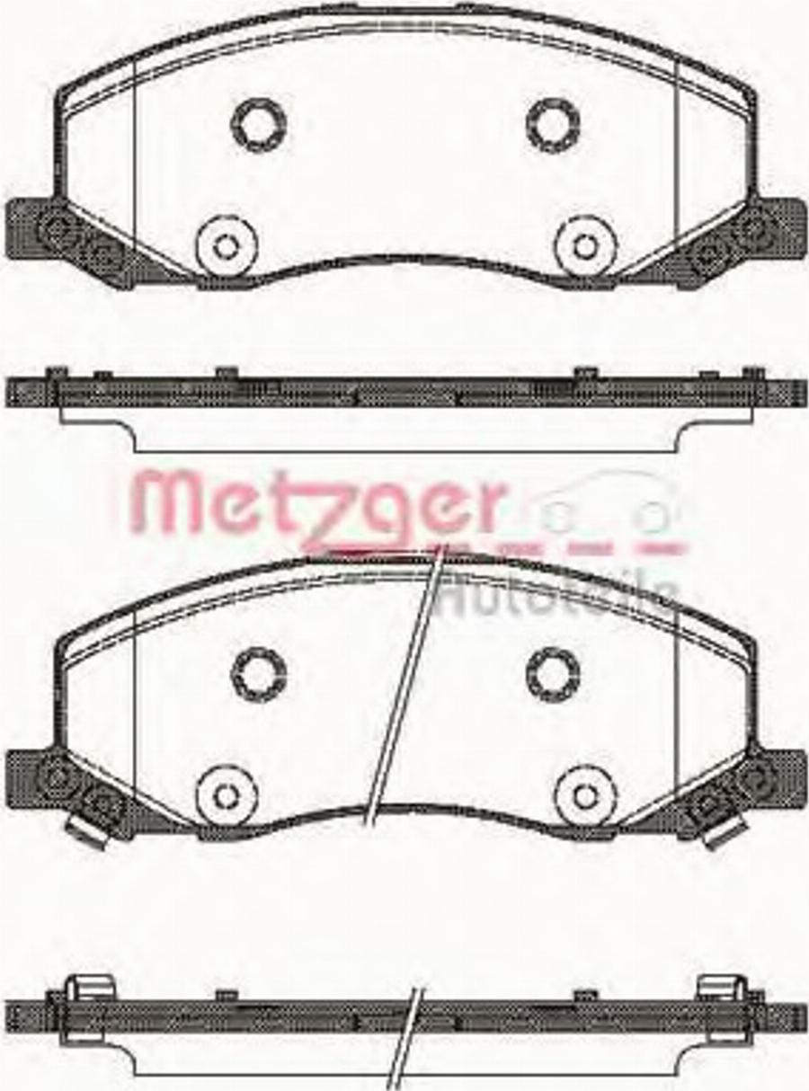 Metzger 138602 - Kit pastiglie freno, Freno a disco autozon.pro