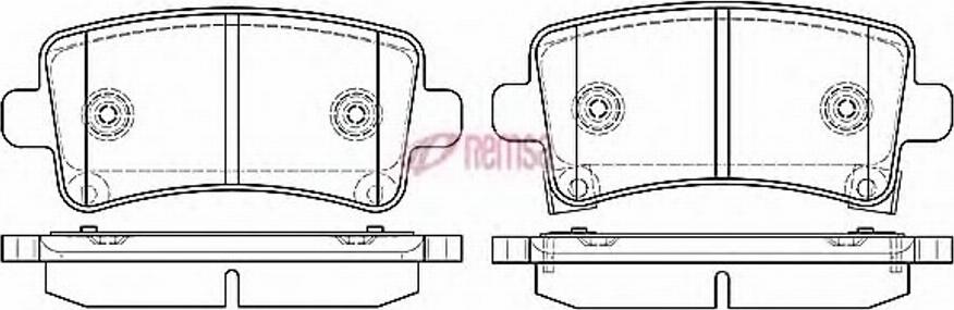 Metzger 1388.04 - Kit pastiglie freno, Freno a disco autozon.pro