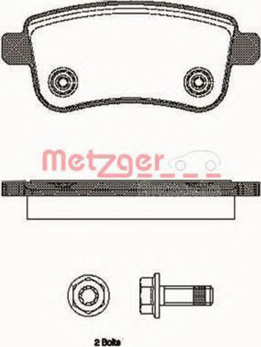 Metzger 138700 - Kit pastiglie freno, Freno a disco autozon.pro