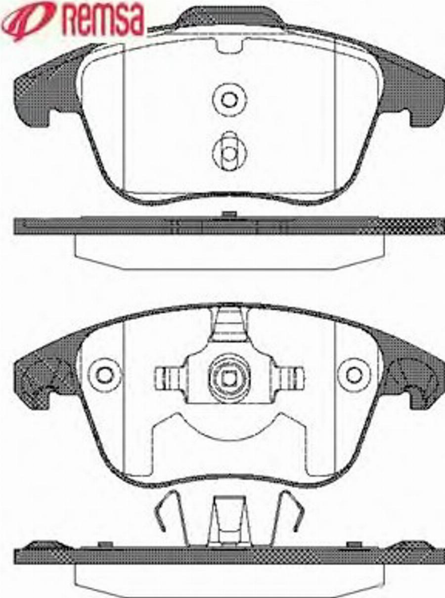 Metzger 124900 - Kit pastiglie freno, Freno a disco autozon.pro