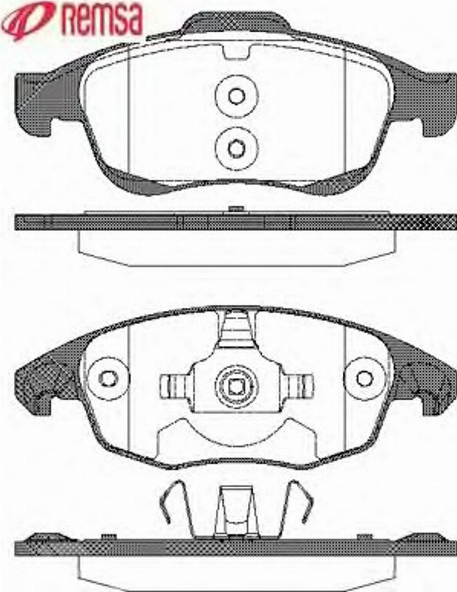 Metzger 124800 - Kit pastiglie freno, Freno a disco autozon.pro