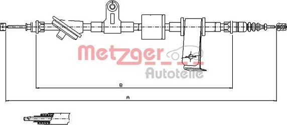 Metzger 12.0101 - Cavo comando, Freno stazionamento autozon.pro