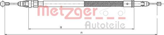 Metzger 12.0744 - Cavo comando, Freno stazionamento autozon.pro