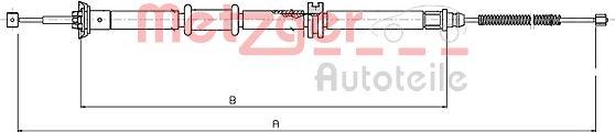 Metzger 12.0730 - Cavo comando, Freno stazionamento autozon.pro