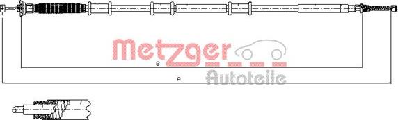 Metzger 12.0737 - Cavo comando, Freno stazionamento autozon.pro