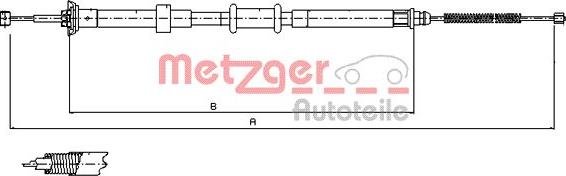 Metzger 12.0725 - Cavo comando, Freno stazionamento autozon.pro