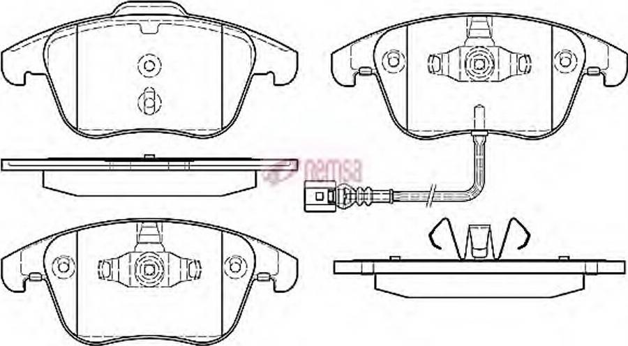 Metzger 1219.21 - Kit pastiglie freno, Freno a disco autozon.pro