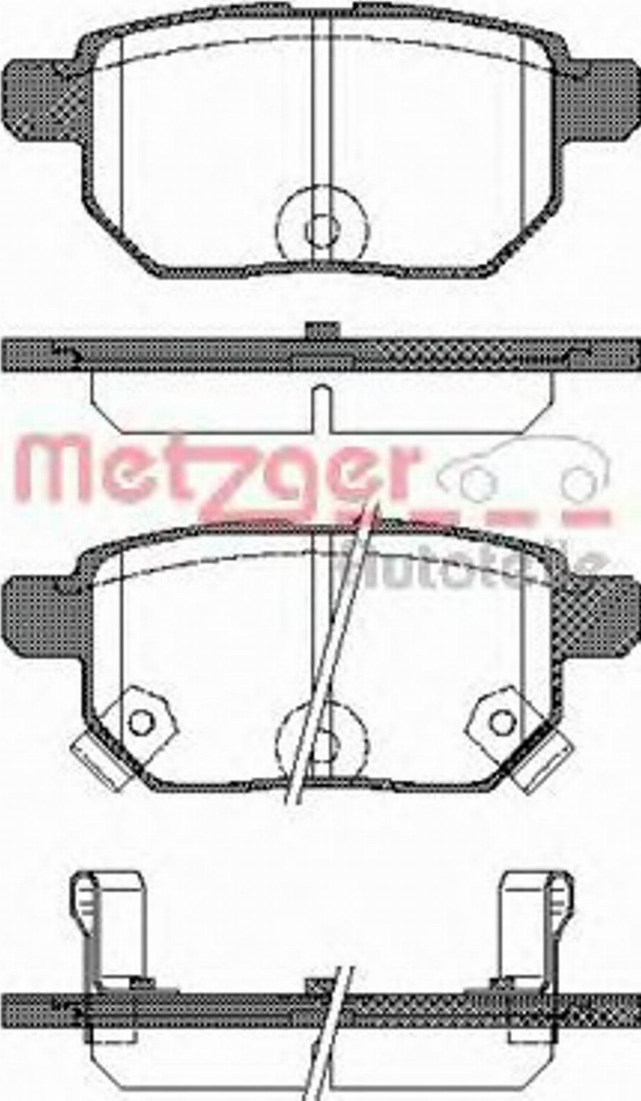 Metzger 128602 - Kit pastiglie freno, Freno a disco autozon.pro