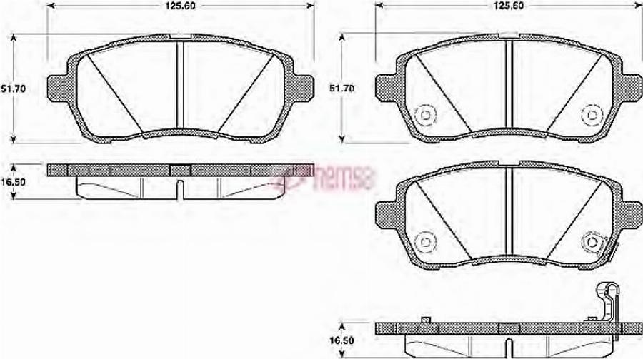 Metzger 1281.01 - Kit pastiglie freno, Freno a disco autozon.pro