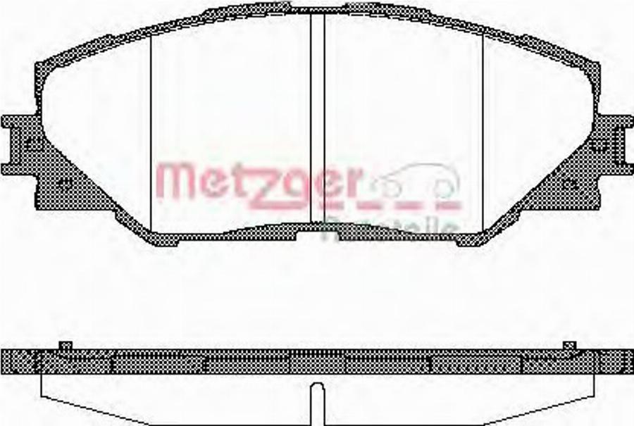 Metzger 1234.00 - Kit pastiglie freno, Freno a disco autozon.pro