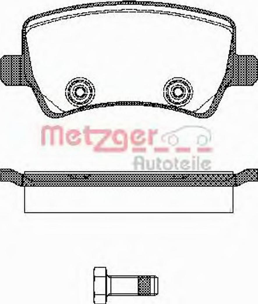 Metzger 123600 - Kit pastiglie freno, Freno a disco autozon.pro