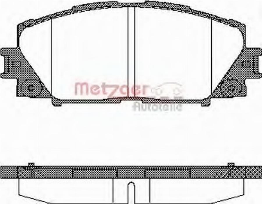 Metzger 122400 - Kit pastiglie freno, Freno a disco autozon.pro