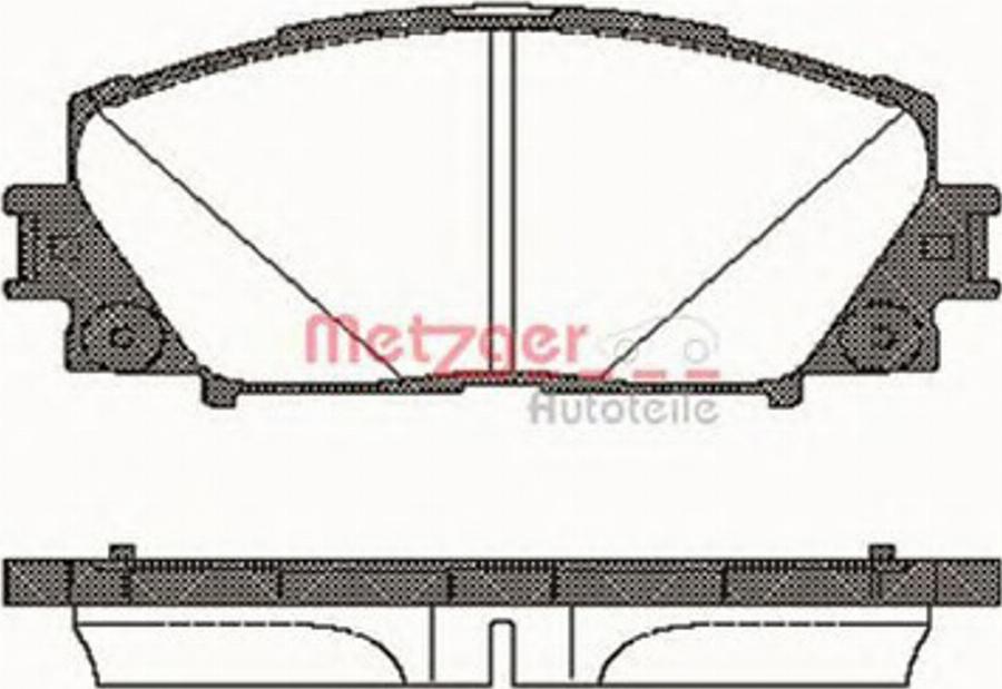 Metzger 1224.10 - Kit pastiglie freno, Freno a disco autozon.pro