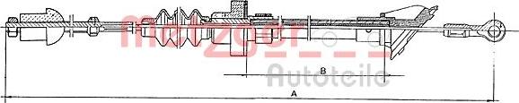 Metzger 12.202E - Cavo comando, Comando frizione autozon.pro