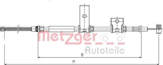 Metzger 17.5013 - Cavo comando, Freno stazionamento autozon.pro