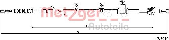 Metzger 17.6049 - Cavo comando, Freno stazionamento autozon.pro