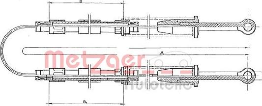 Metzger 321.4 - Supporto, Flessibile freno autozon.pro