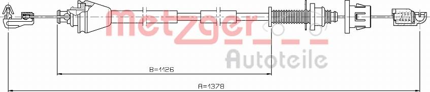 Metzger 3.RE001 - Cavo acceleratore autozon.pro