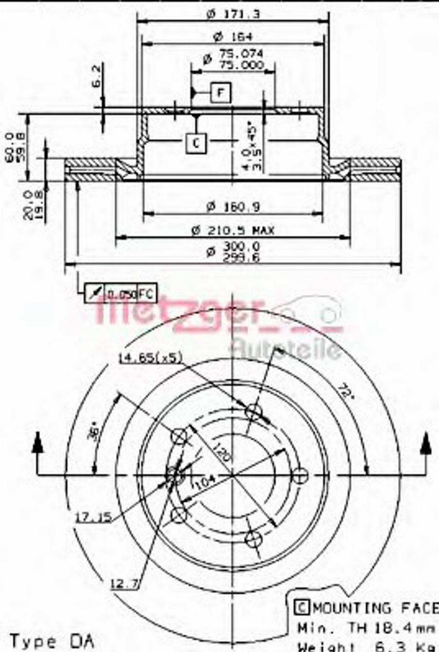 Metzger 24968 - Discofreno autozon.pro