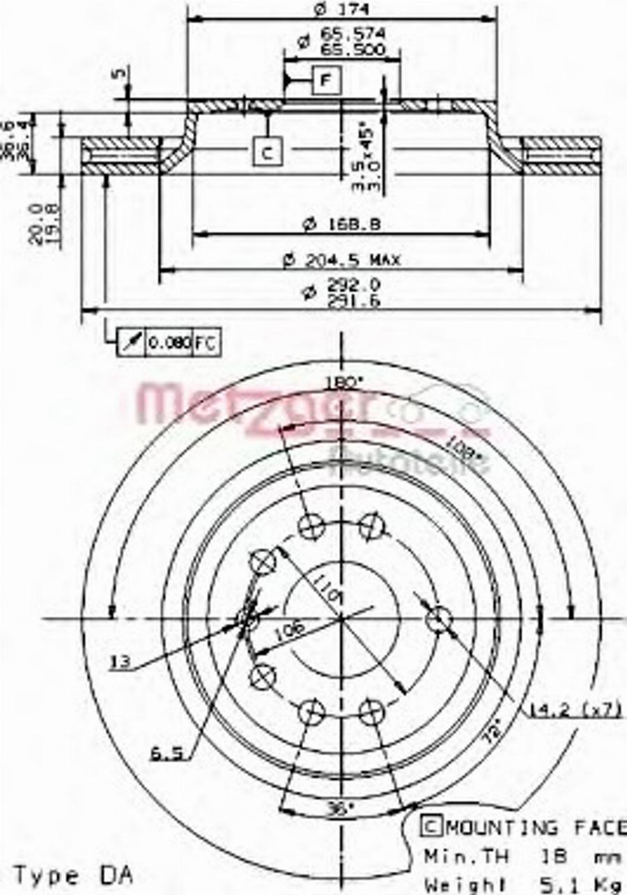 Metzger 24908 V - Discofreno autozon.pro