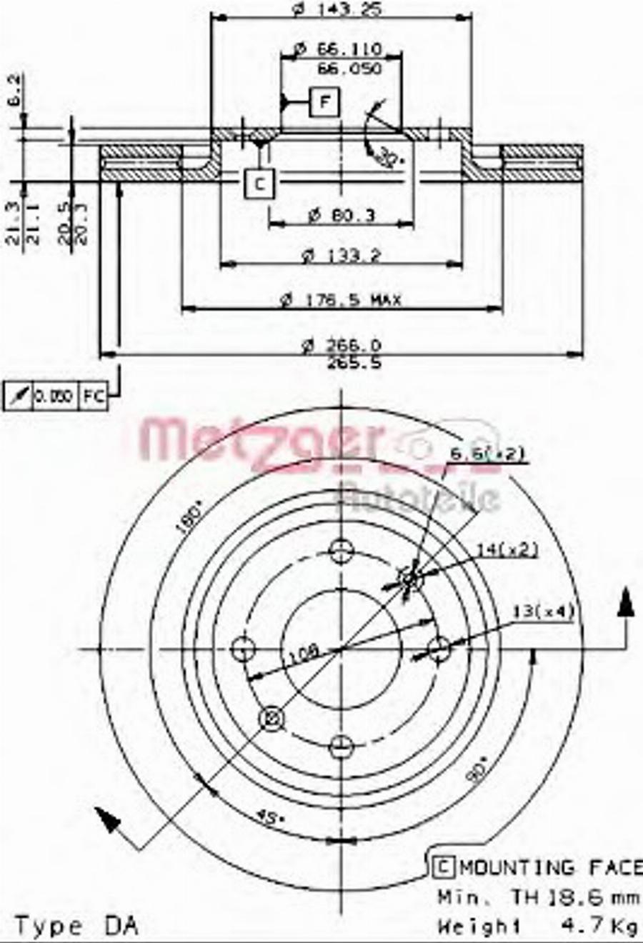 Metzger 24914E - Discofreno autozon.pro