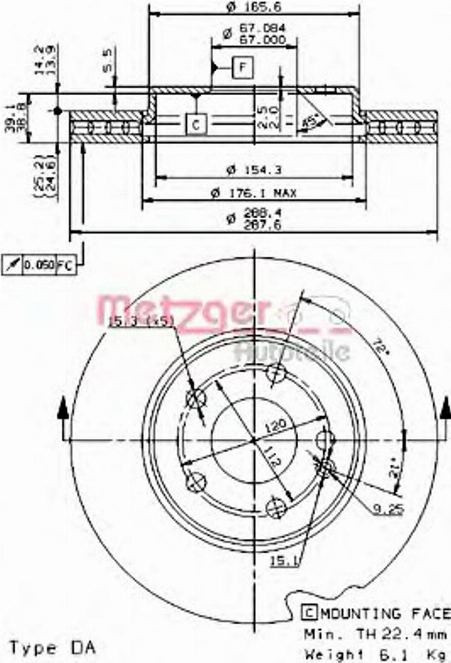 Metzger 24923 - Discofreno autozon.pro