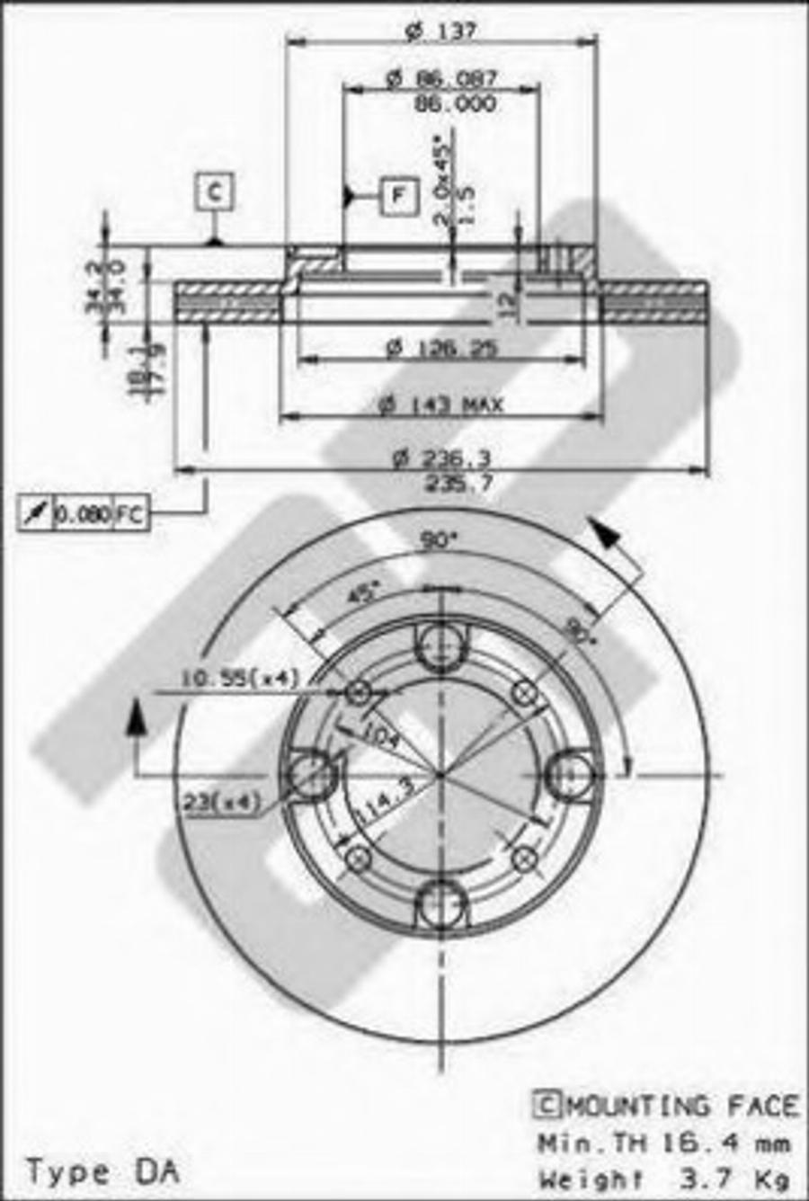 Metzger 24581 - Discofreno autozon.pro