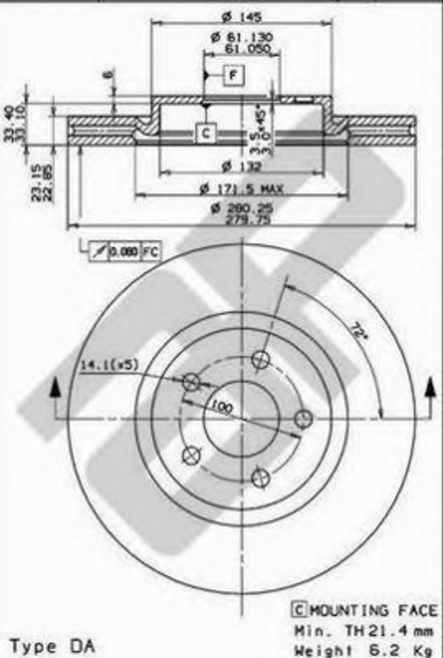 Metzger 24854 - Discofreno autozon.pro