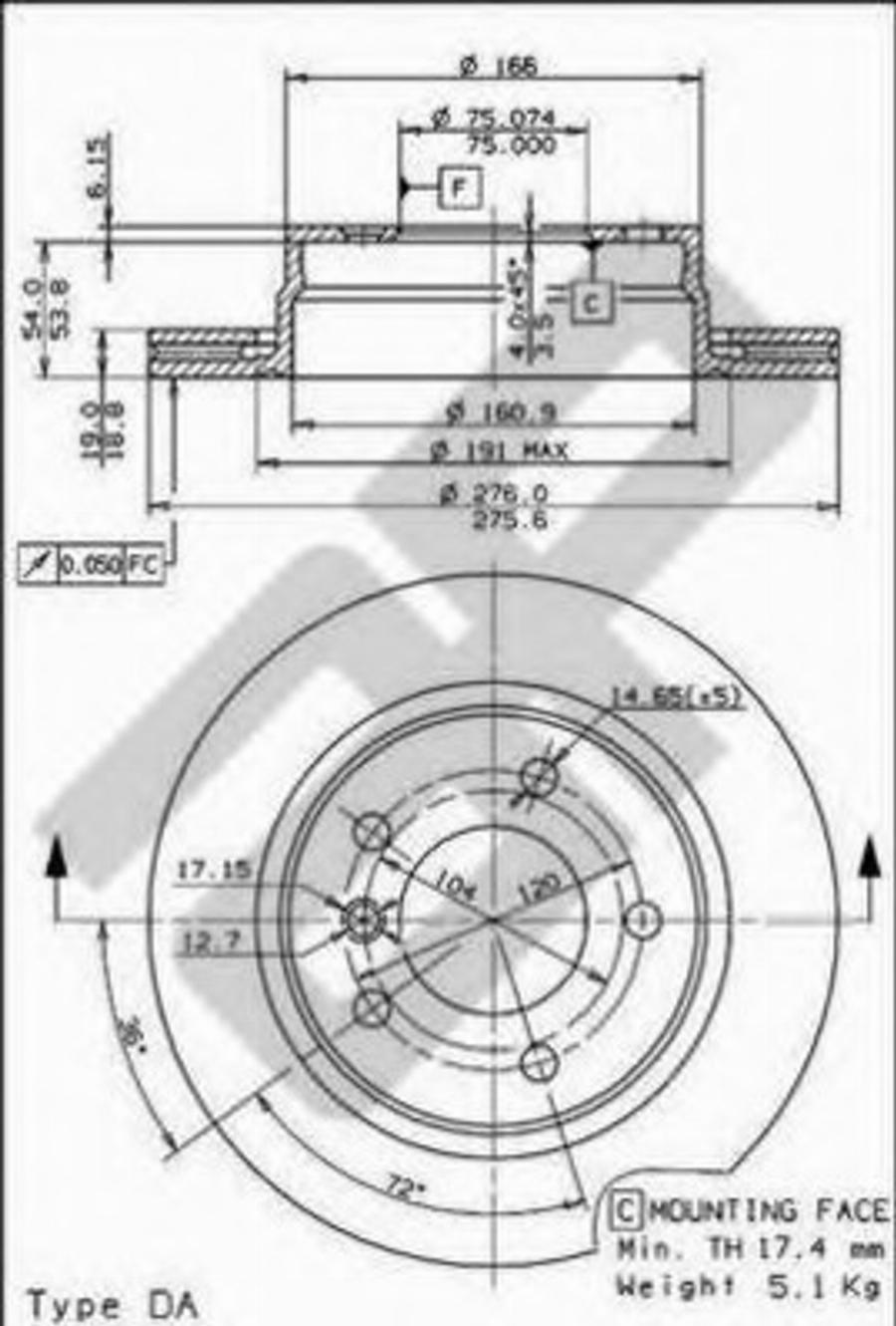 Metzger 24750 - Discofreno autozon.pro