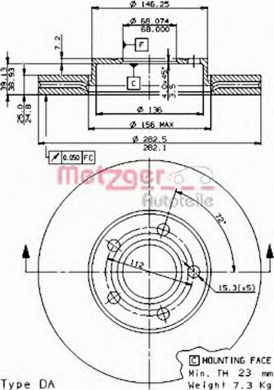 Metzger 24714 - Discofreno autozon.pro