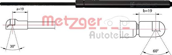 Metzger 2110414 - Ammortizzatore pneumatico, Cofano motore autozon.pro