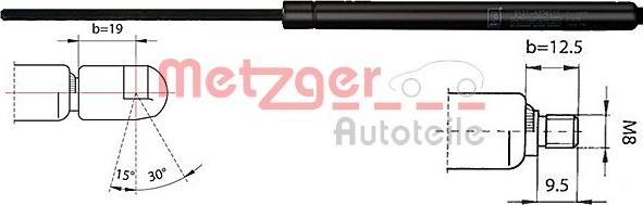 Metzger 2110343 - Ammortizzatore pneumatico,Lunotto posteriore autozon.pro