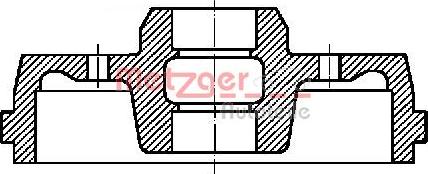 Metzger BT 9668 - Tamburo freno autozon.pro