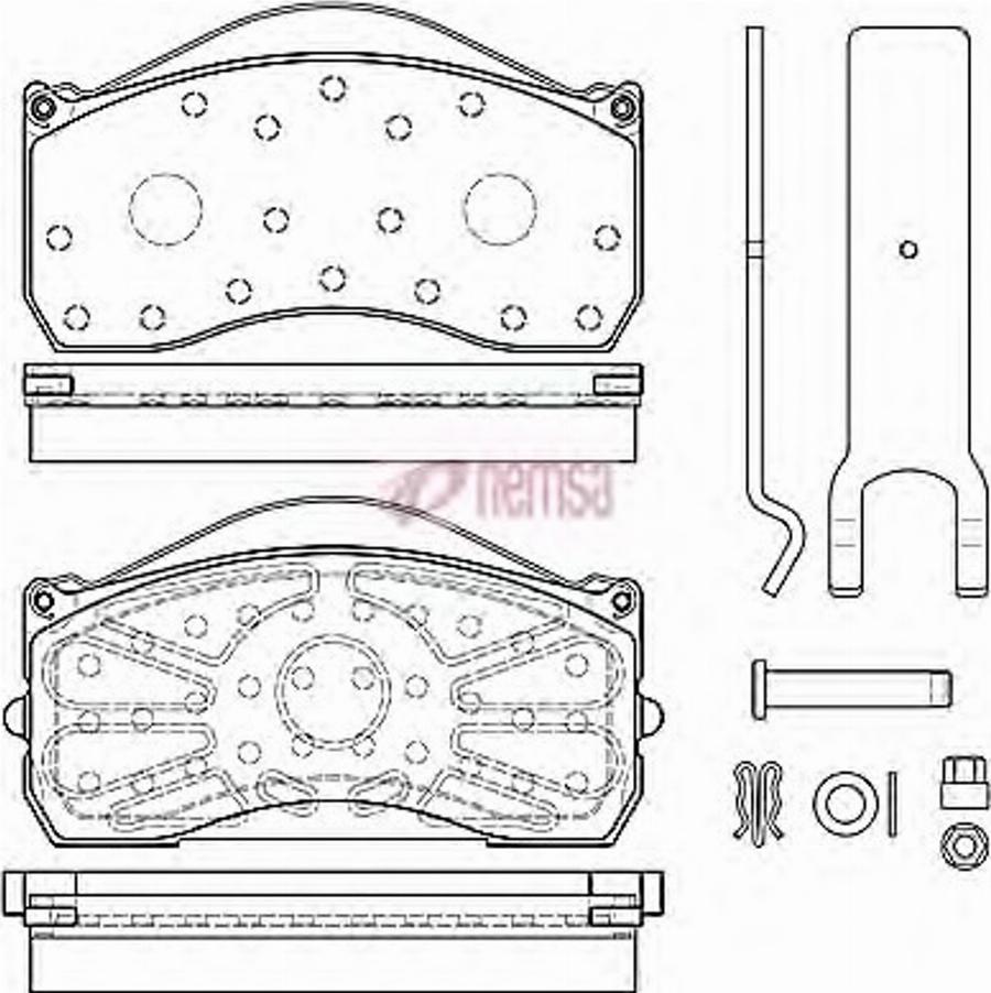 Metzger JCA 815.80 - Kit pastiglie freno, Freno a disco autozon.pro