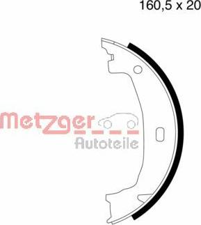 Metzger KR 780 - Kit ganasce, Freno stazionamento autozon.pro