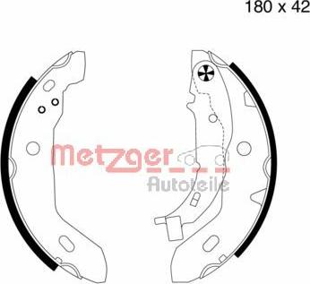 Metzger MG 713 - Kit ganasce freno autozon.pro