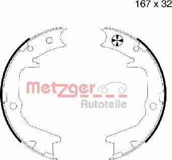 Metzger MG 994 - Kit ganasce, Freno stazionamento autozon.pro