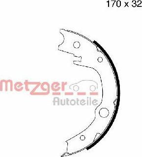 Metzger MG 996 - Kit ganasce, Freno stazionamento autozon.pro