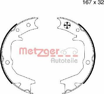 Metzger MG 992 - Kit ganasce, Freno stazionamento autozon.pro