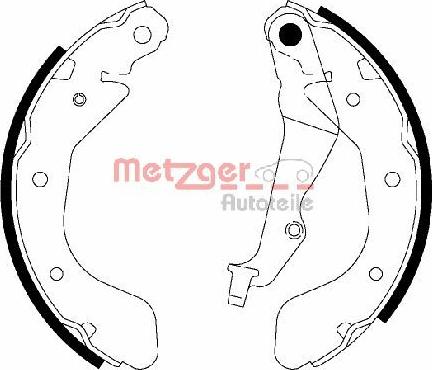 Metzger MG 945 - Kit ganasce freno autozon.pro