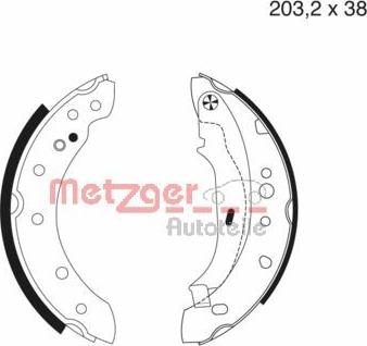 Metzger MG 984 - Kit ganasce freno autozon.pro