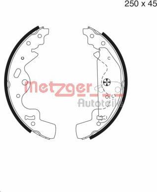 Metzger MG 986 - Kit ganasce freno autozon.pro