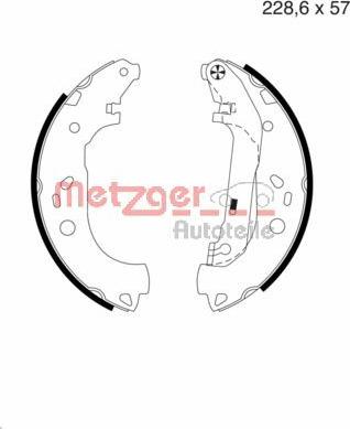 Metzger MG 983 - Kit ganasce freno autozon.pro