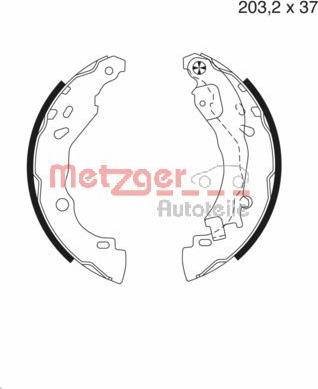 Metzger MG 982 - Kit ganasce freno autozon.pro